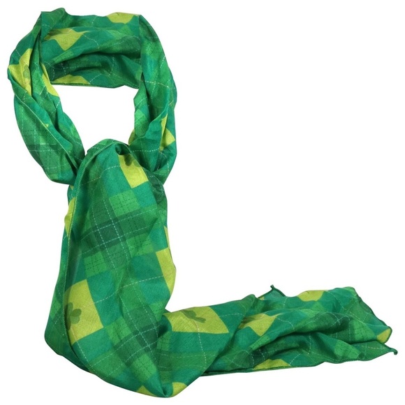 2 NWT Juncture St. Patty's Day Scarves Green - Picture 5 of 6